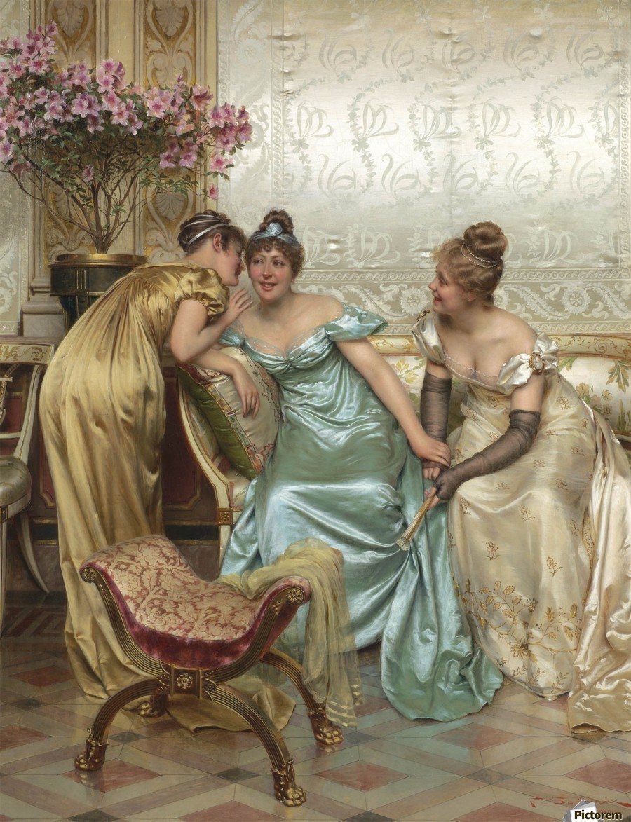 Three ladies by Frederic Soulacroix Wall Art